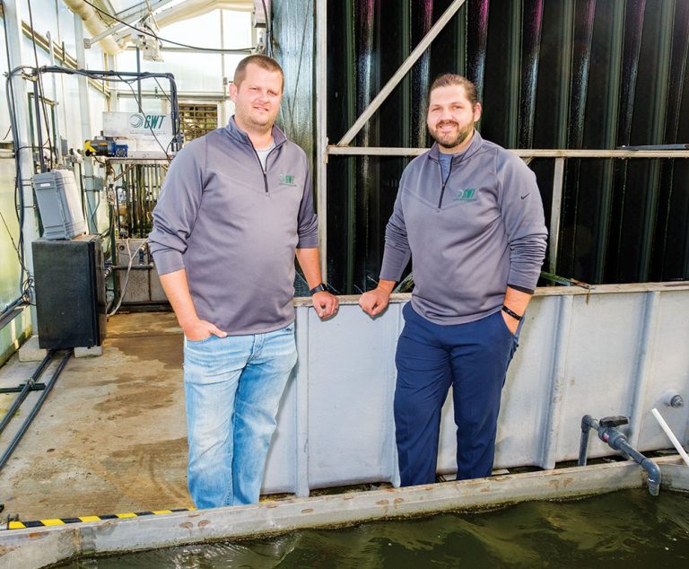 Dr. Martin Gross (left), founder, and Max Gangestad, chief operating officer at Gross-Wen Technologies