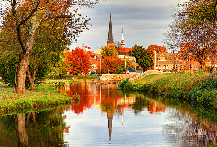 Waterfront view of Frederick, Maryland