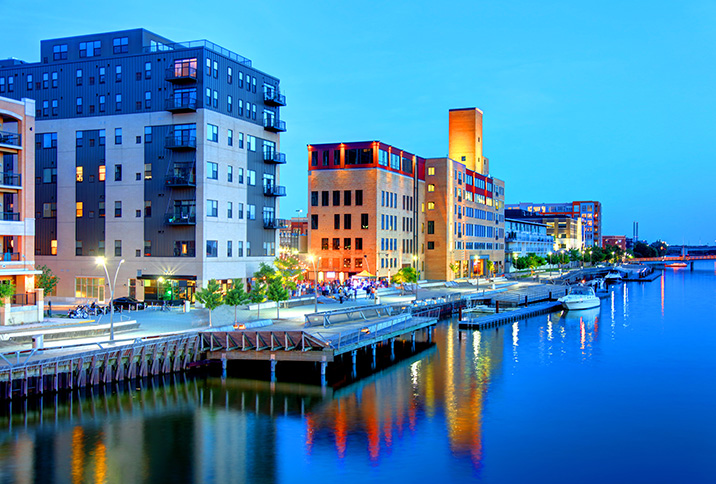 Downtown Green Bay, Wisconsin Skyline