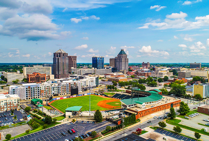 Downtown Greensboro, North Carolina skyline