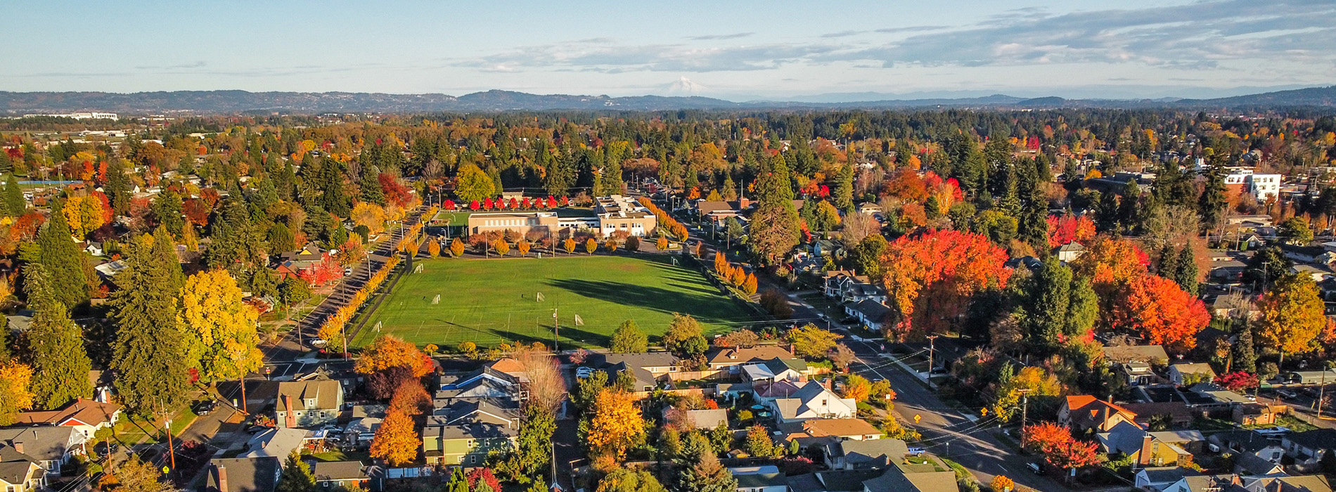 Aerial view of Hillsboro, OR.