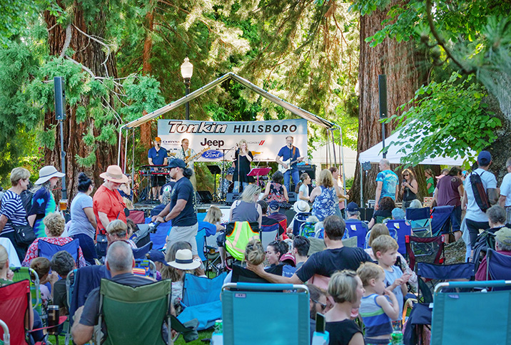 Market concert in Hillsboro, OR.