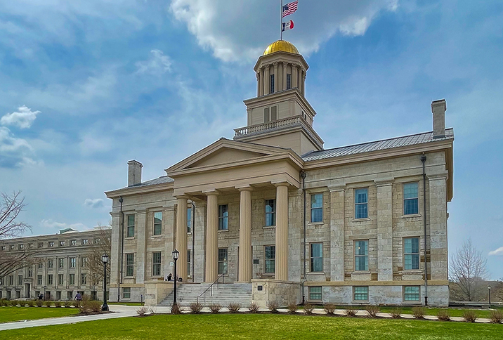 Old Iowa Capitol Building in Iowa City