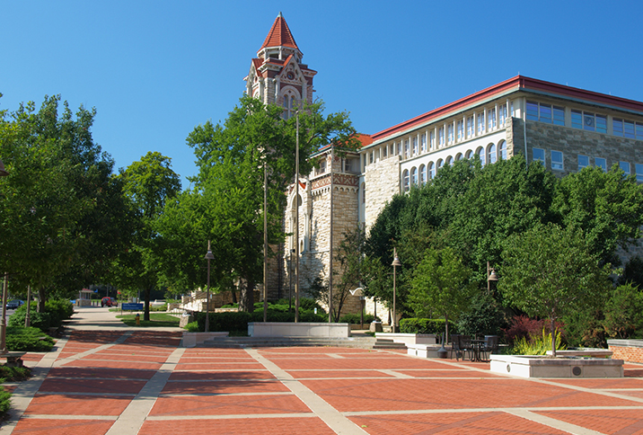 Dyche Hall Museum of Natural History on University of Kansas campus, Lawrence, KS