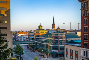 Lexington, KY skyline.