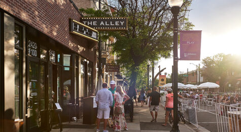 Walkable downtown in Littleton CO