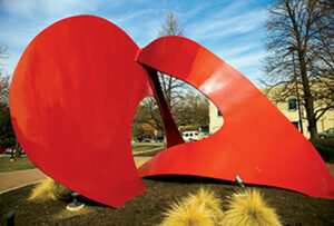 Landforms sculpture art in Naperville IL