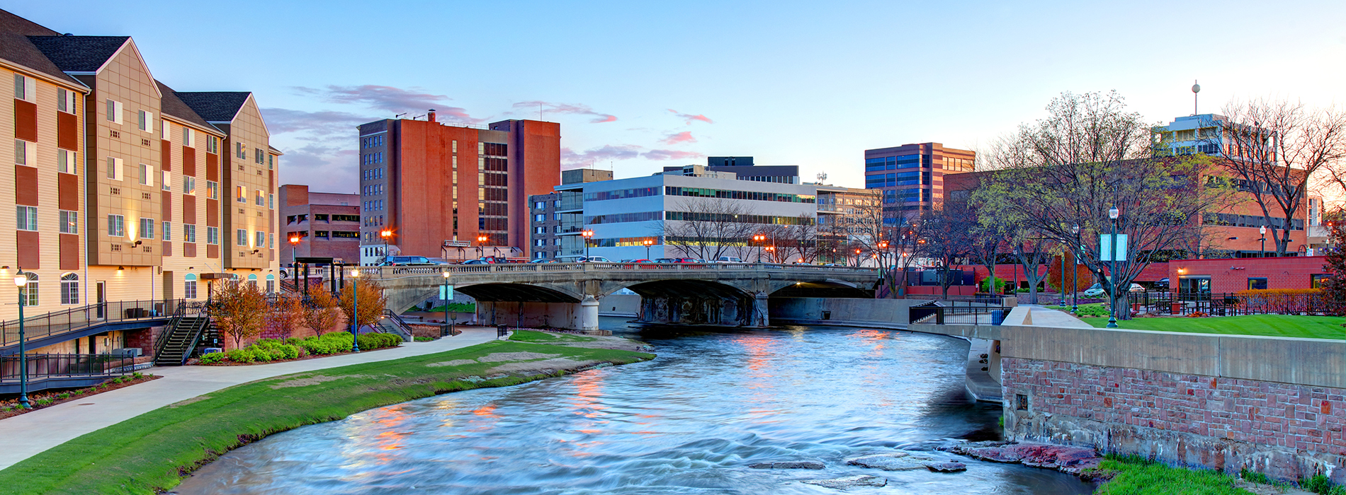 Waterfront in Sioux Falls, South Dakota