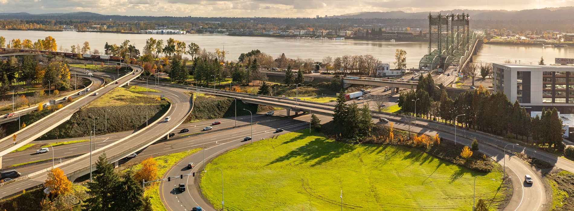 Waterfront view in Vancouver, Washington