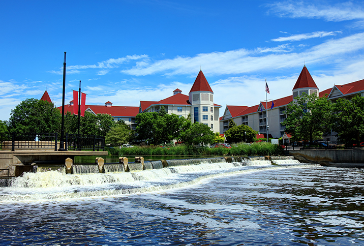 Lakefront in Waukesha, Wisconsin