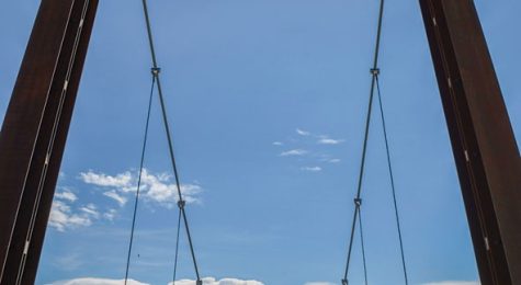 New pedestrian bridge over the Arkansas River in Pueblo, CO