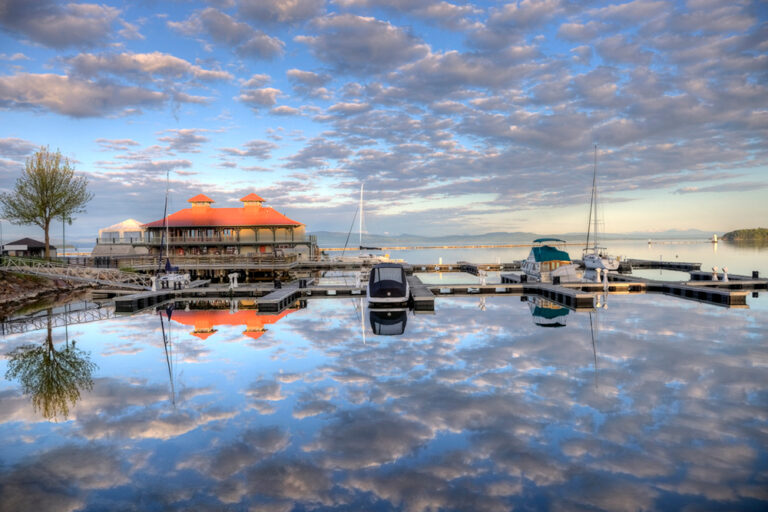 Burlington Harbor on Lake Champlain