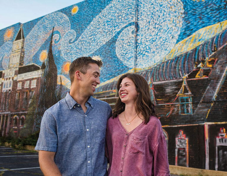 Starry Night mural in Clarksville, TN
