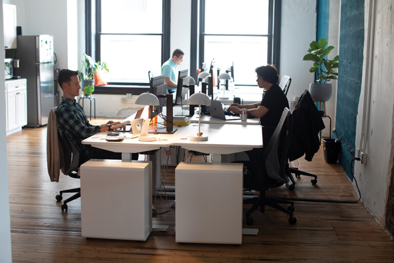Employees work in the offices of Viget design agency in downtown Chattanooga, Tennessee. ©Journal Communications/Jeff Adkins
