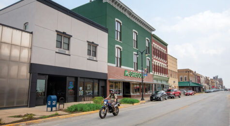 Black Tire Bike Company on Main Street in Marshalltown, IA