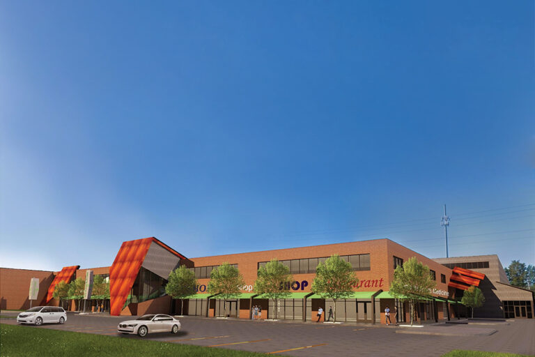 Renderings of the PIE (Partnerships in Education) Center in the Greater Chattanooga, TN area.