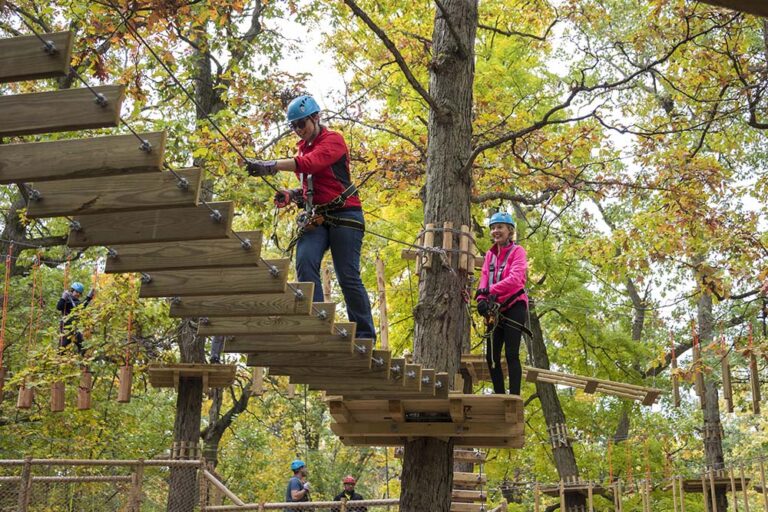 Edge Adventures at Rum Village Aerial Park in South Bend, IN
