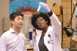 Dr. Hongkuan Fan Ph.D.- Pathology and Laboratory Medicine Dr. Joy Buie - Ph.D MSCR Post Doctoral Fellow - Neurology Both are doctors at MUSC in South Carolina.