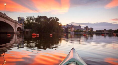 Kayaking on the St. Joe River in South Bend, IN
