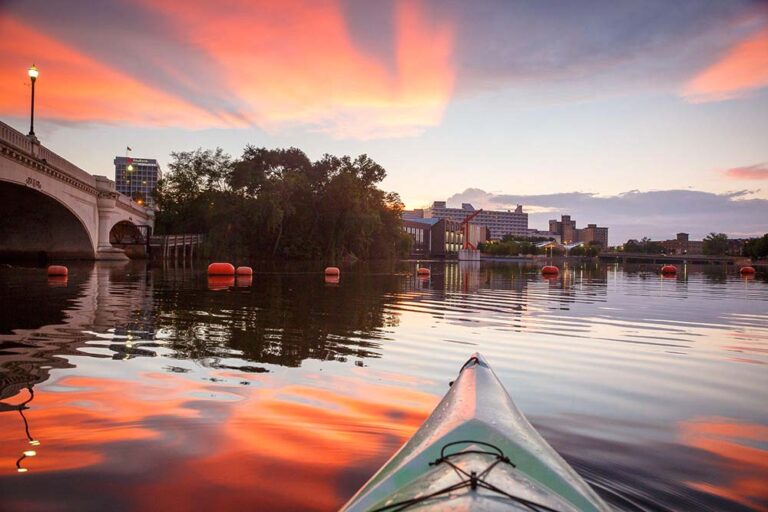 Kayaking on the St. Joe River in South Bend, IN