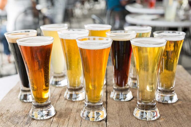 Beer sampler in Knoxville, TN