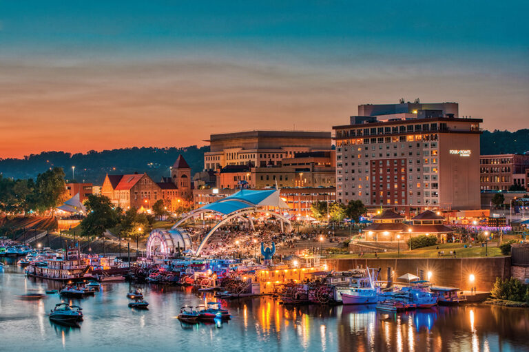 Aerial shot of the Advantage Valley region of West Virginia.