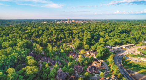Greenville, SC Skyline from Paris Mountain.