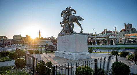 Pony Express statue in St. Joseph, MO