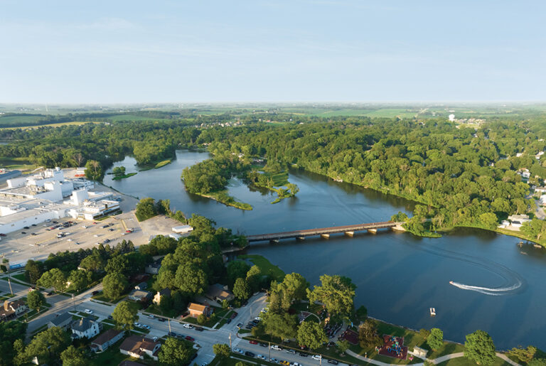 Shades of River Amphitheater, Waverly, IA _ Drone Images