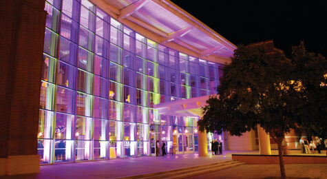 Exterior of the RiverCenter for the Performing Arts in Columbus, GA.