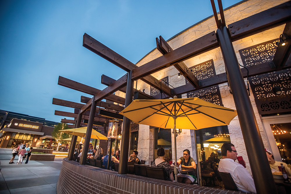 Visitors dine outdoors at Uncle Julio's Mexican Restaurant in Brentwood, TN in Williamson county. 