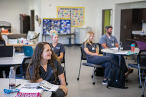 Brenna Taylor in her Occupational Therapy at Jackson State Community College in Jackson, TN. The program partnered with theCo, a local co-working space, to invent basic 3-D printed adaptive devices for people with motor skill issued to use on everyday objects. Jackson-Madison County Schools