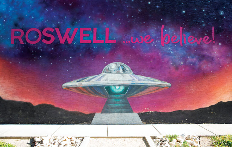 Alien themed art in downtown Roswell, NM