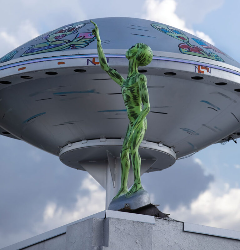 Exploring alien artwork is among the fun things to do in Roswell, NM