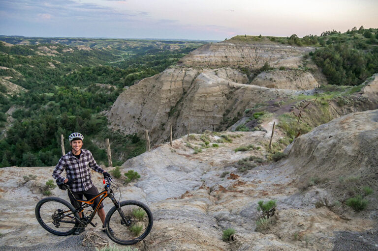 Biking along countless scenic views is just one of many things to do in North Dakota.
