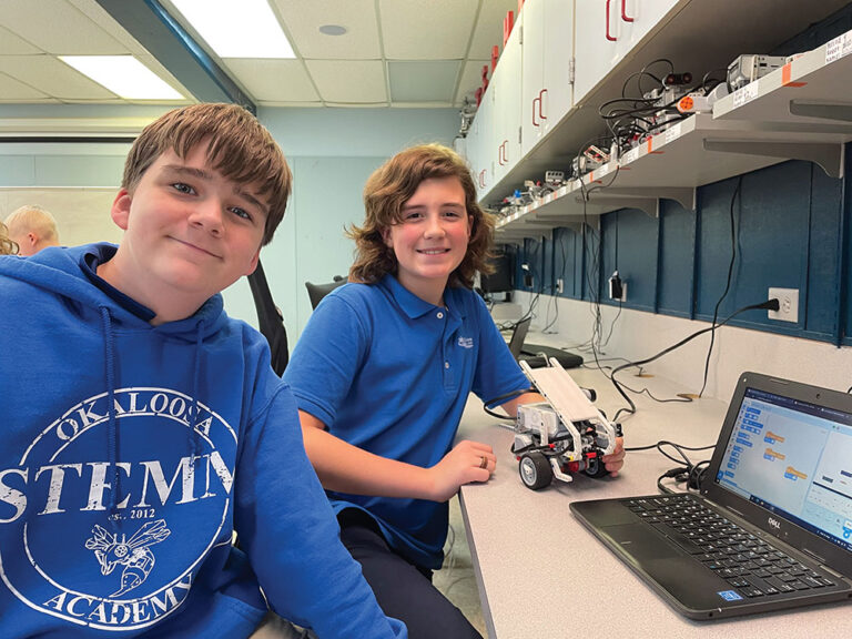 Students excel at Okaloosa STEMM Academy in Florida.