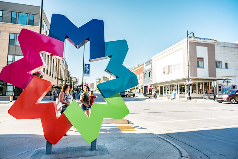 Photo of downtown Minot, ND, which is one of the best small cities in North Dakota.