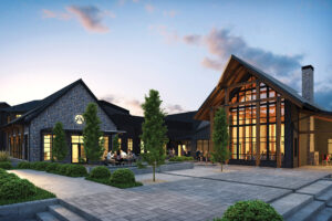 Rendering of the front of Southall Inn, which is located in Williamson County, TN.