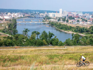 A view of downtown Cedar Rapids, Iowa