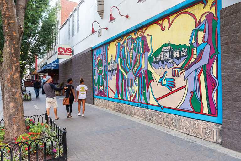 Winston Salem NC, 4th Street, CVS Mural