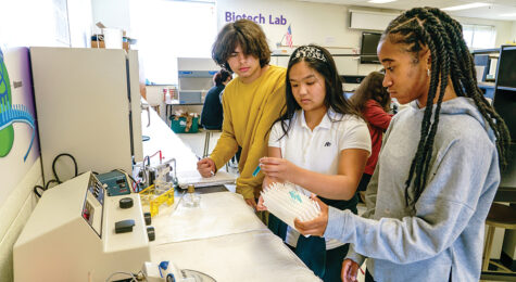 Atkins Magnet High School students in Winston-Salem, North Carolina.