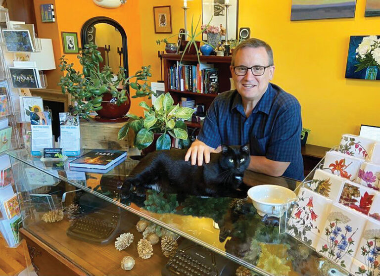 Bart Carithers, owner of Next Page Books in Cedar Rapids, Iowa