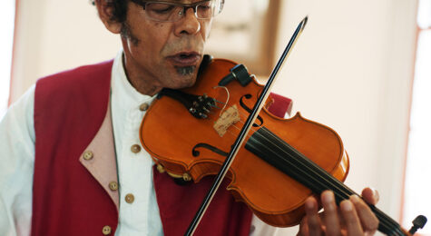 A musician in Vermilionville