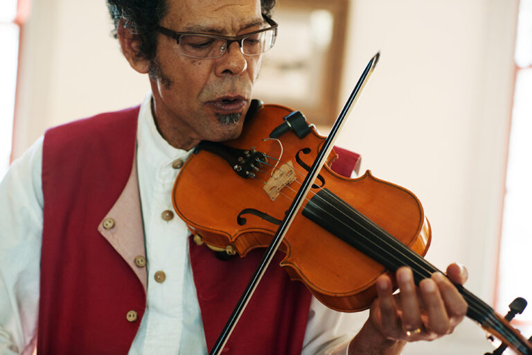 A musician in Vermilionville