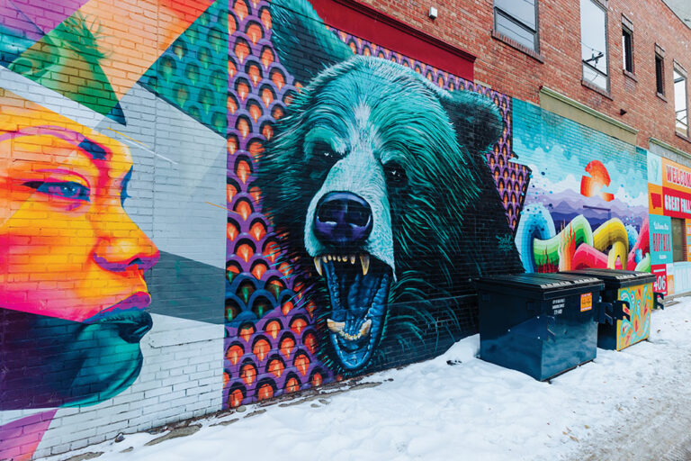 Magnificent murals can be found in Great Falls, MT.