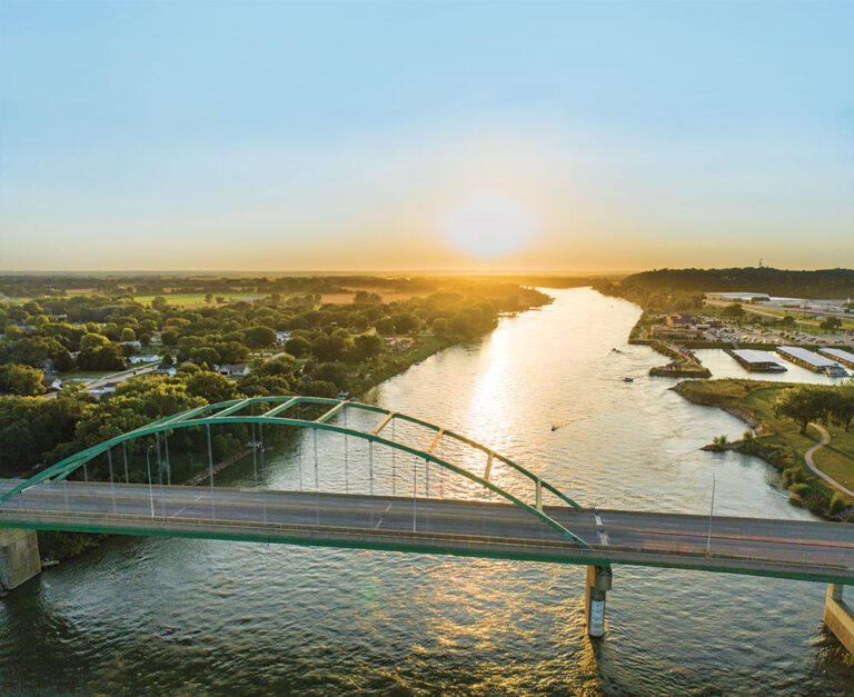 Aerial view of Sioux City, Iowa.
