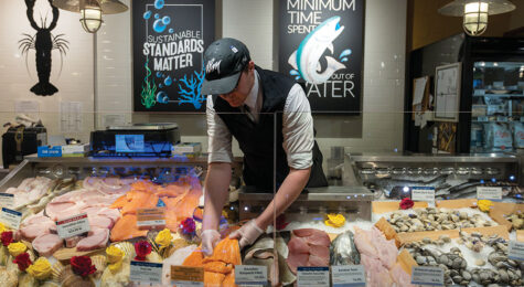 Customers can enjoy a wide selection of fresh seafood at Dorothy Lane Market.