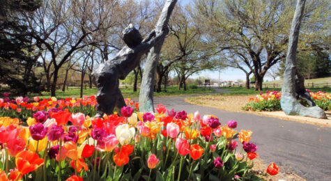 Scope out one of the many pieces of public art on a self-guided bicycle public art tour throughout the city of Edmond, OK, a growing suburb of Oklahoma City.