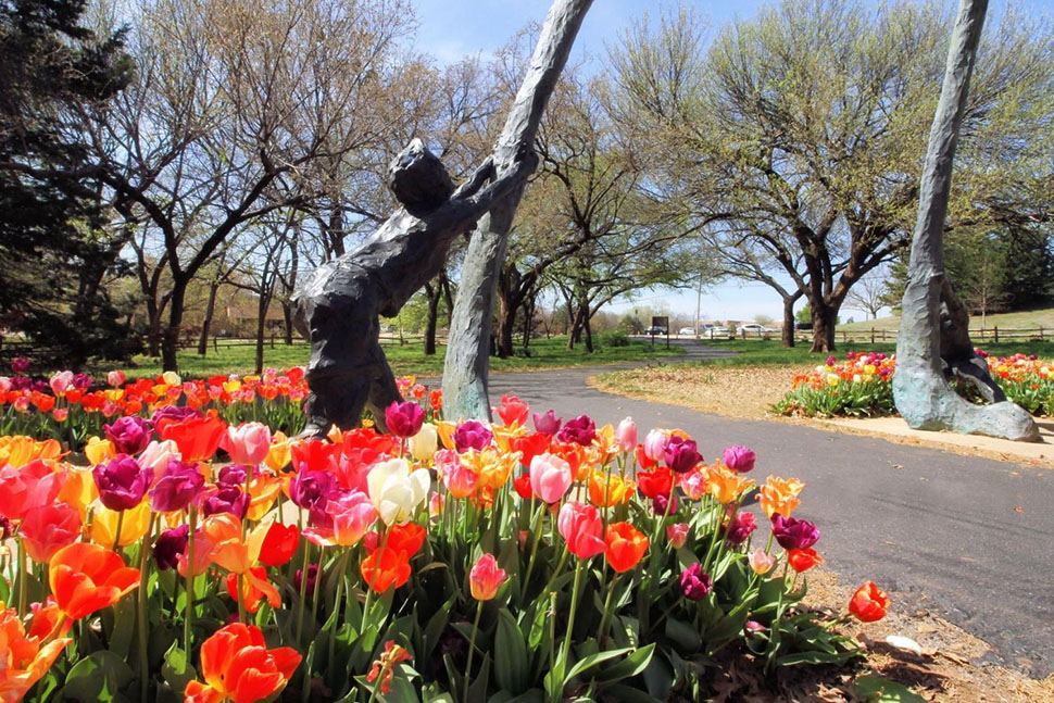 Scope out one of the many pieces of public art on a self-guided bicycle public art tour throughout the city of Edmond, OK, a growing suburb of Oklahoma City.