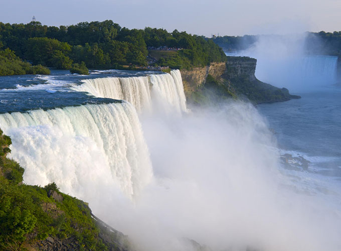 Niagara Falls, shown here, is just a 20-minute drive from Cheektowaga, NY. This suburb of Buffalo offers one of the most accessible locations in the region, but also is known for its friendly, blue-collar vibe.